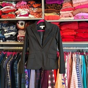 NY&Co black pinstriped blazer size XS. NWOT​